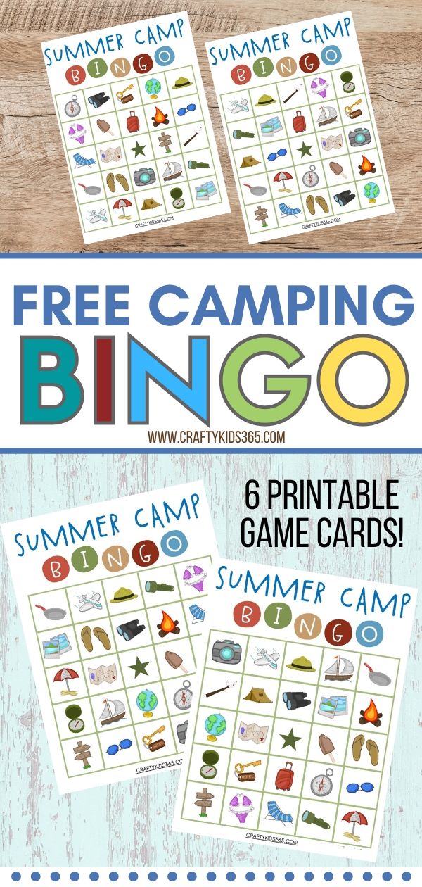 School's out for summer. Looking for a fun kids' activity? This Free Printable Summer Camp Bingo is a fun summer activity the kids will love to play. Download and these free Bingo cards. Play summer camp bingo while sitting around the campfire eating s'mores.
